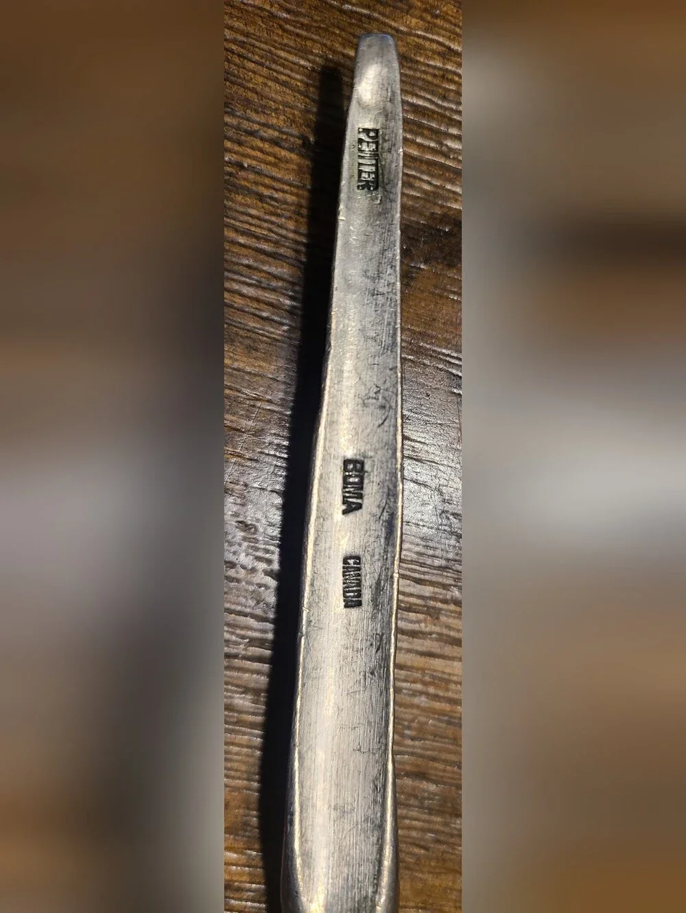 Vintage Boma Canada Pewter Totem Serving Fork